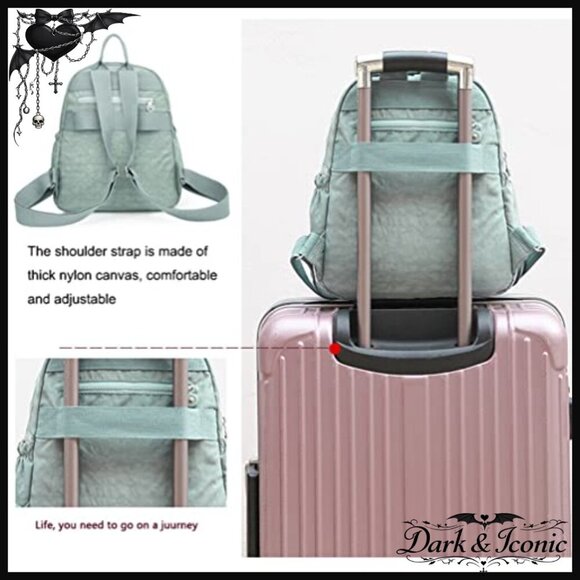 Mini Nylon Backpack Lightweight Daypack Multi-Pocket Casual Travel main image 4